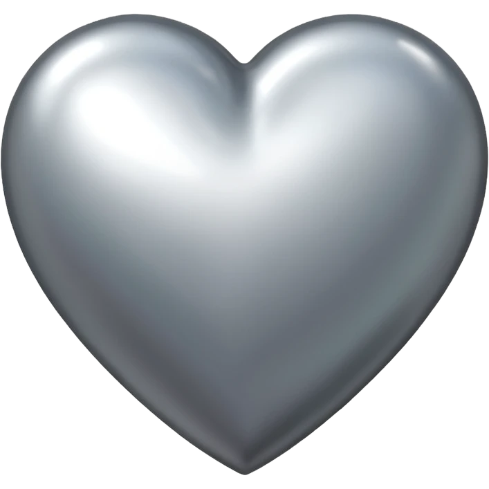 silver heart emoji emoji