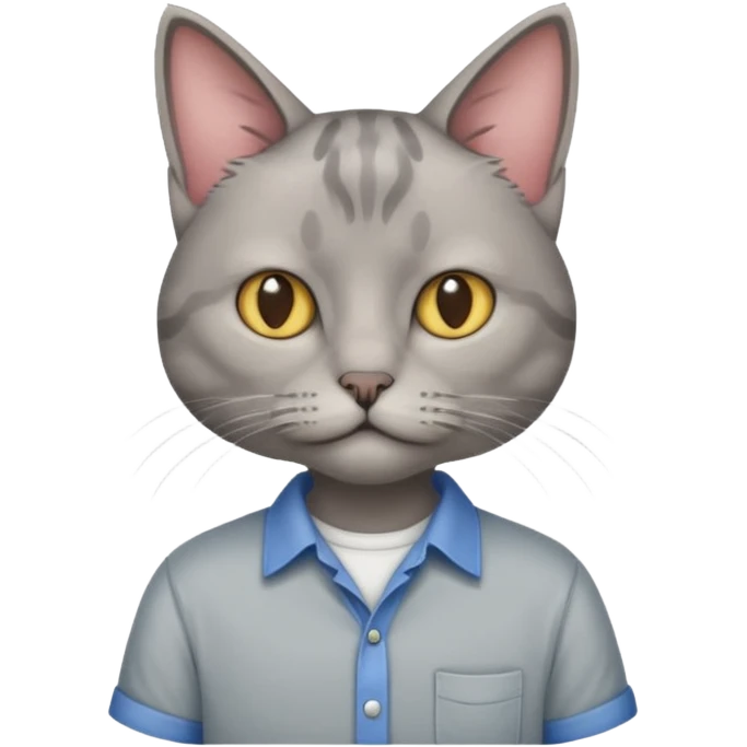 sfenks cat with shirt  emoji