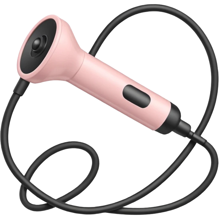 phonendoscope, soft pastel pink, iOS emoji style, variation 3 emoji