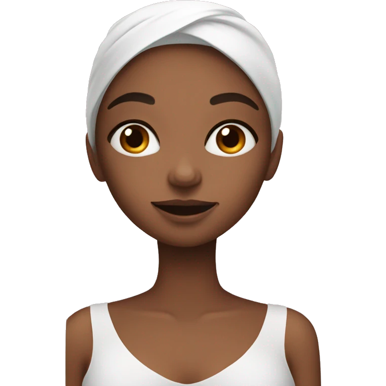 Girl doing skincare emoji