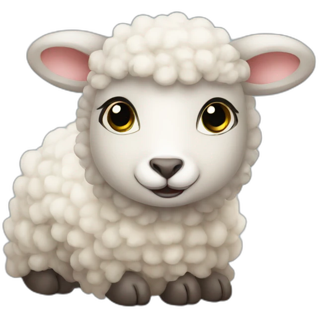Baby sheep emoji