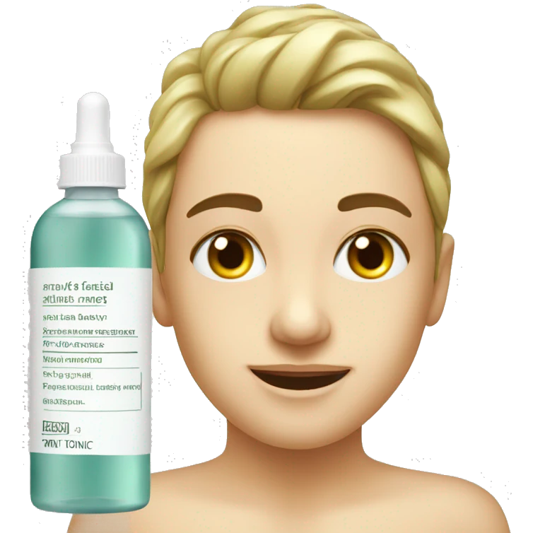 facial tonic with label emoji