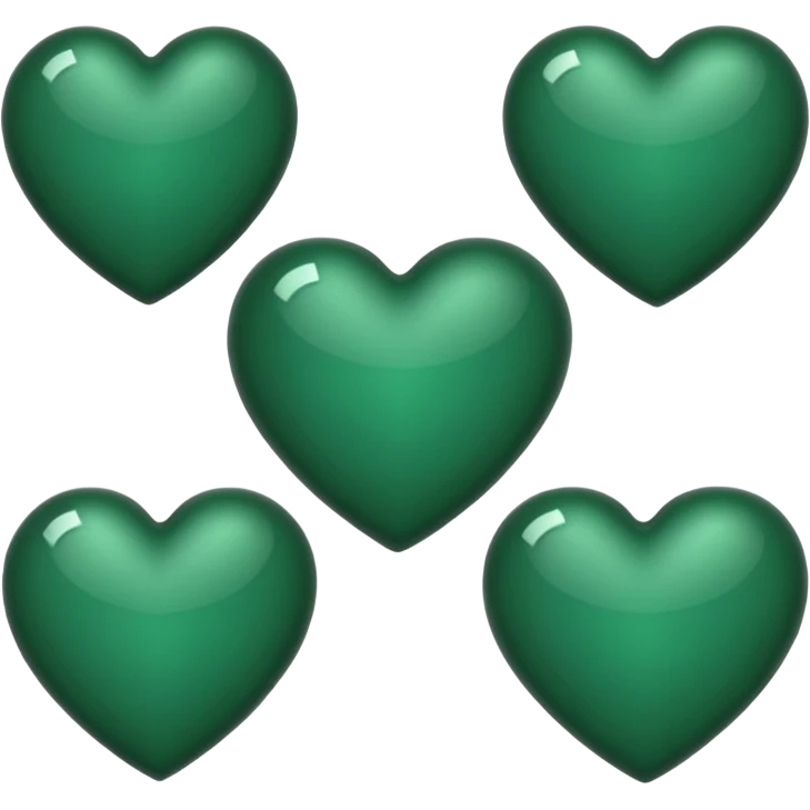 dark green heart emoji