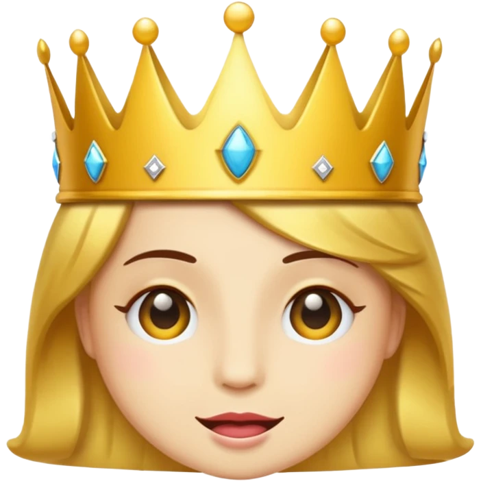 Wink emoji with crown emoji