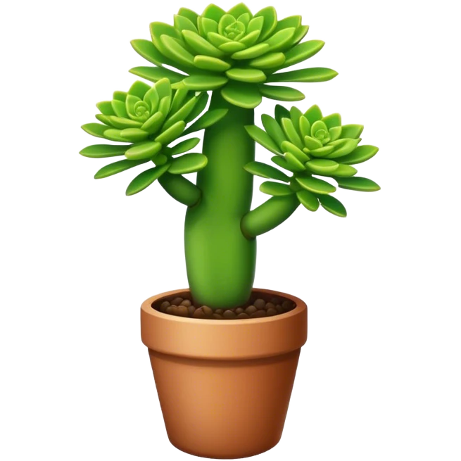 Crassula Ovata Golum with cilindric leaves emoji