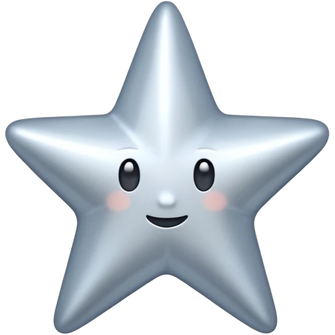 серебрёная звезда emoji