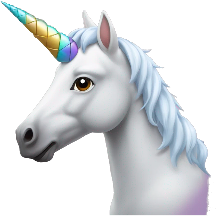 Unicorn with pigeon on the horn emoji