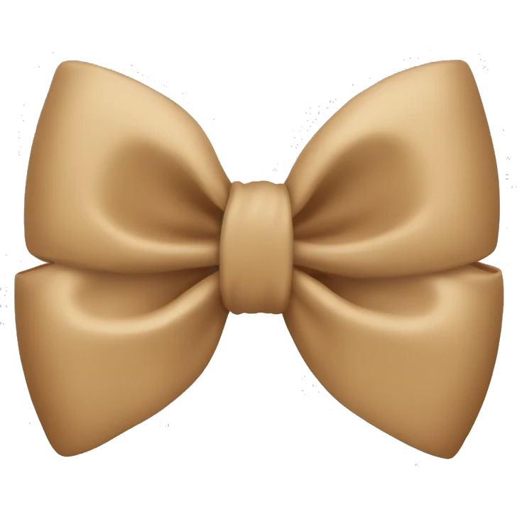 A tan bow  emoji