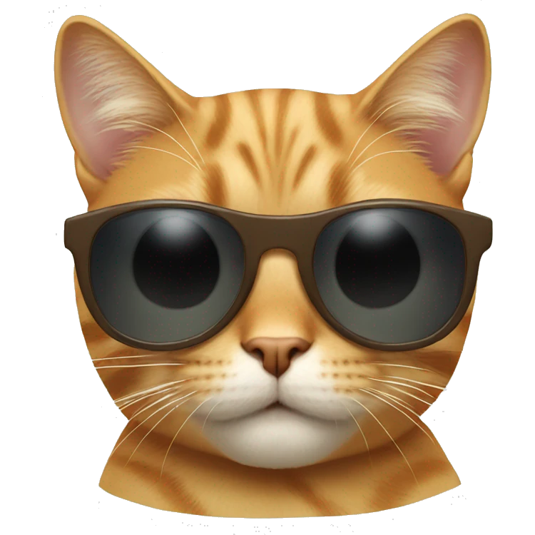 Cat with sunglasses emoji