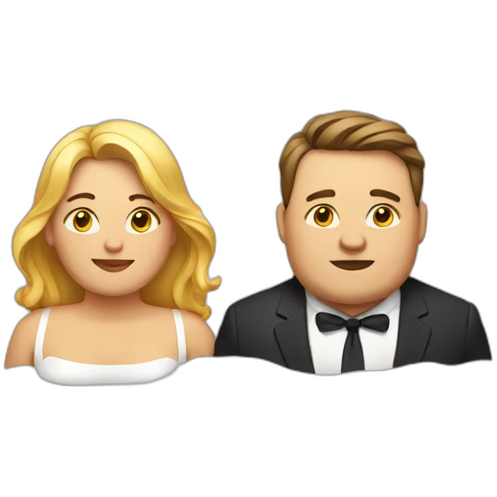 fat couple emoji