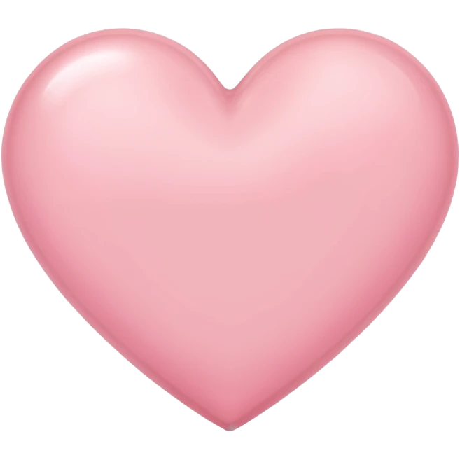 Light pink heart emoji