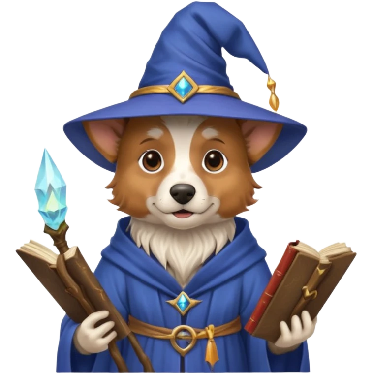 Dog wizard emoji