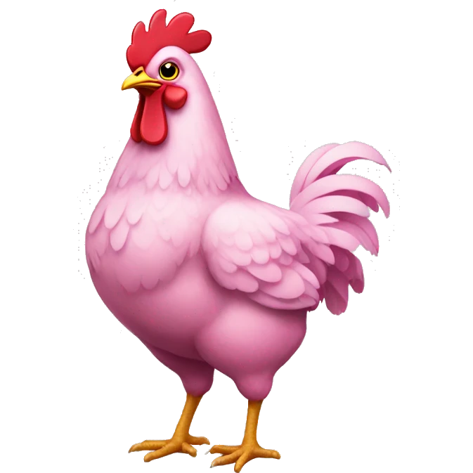 pink chicken  emoji