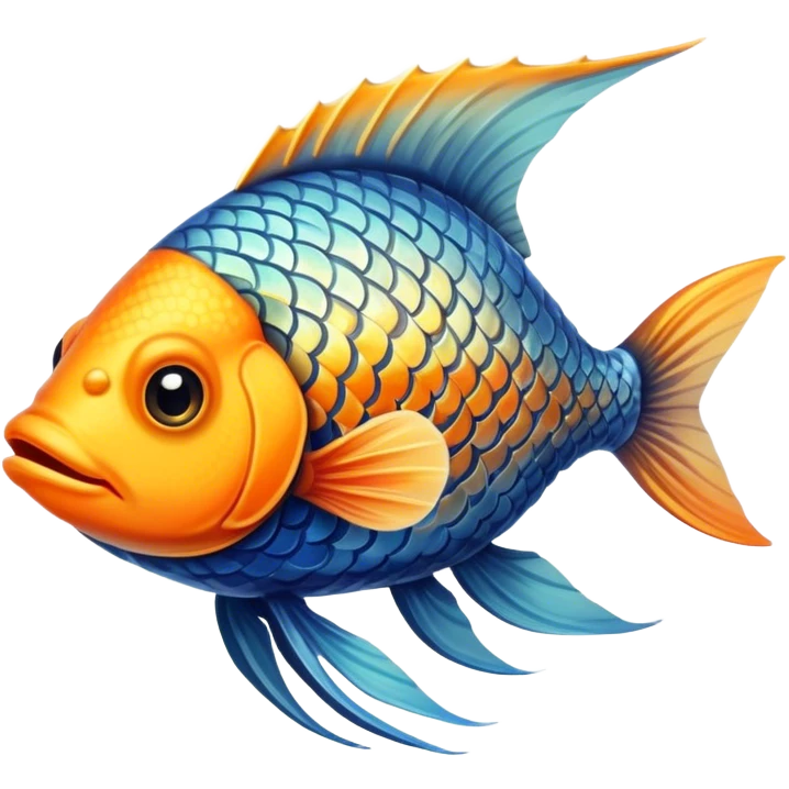 Fish walking  emoji