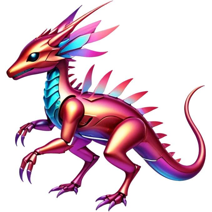  Epic legendary warm-colored reddish rare glowing mechanical Shiny sparkly transparent bioluminescent luminescent vibrant bright pastel dark exotic iridescent colorful gradients futuristic modern metallic glossy glittery fantasy-cyber-Fakémon-Vernid-creature emoji