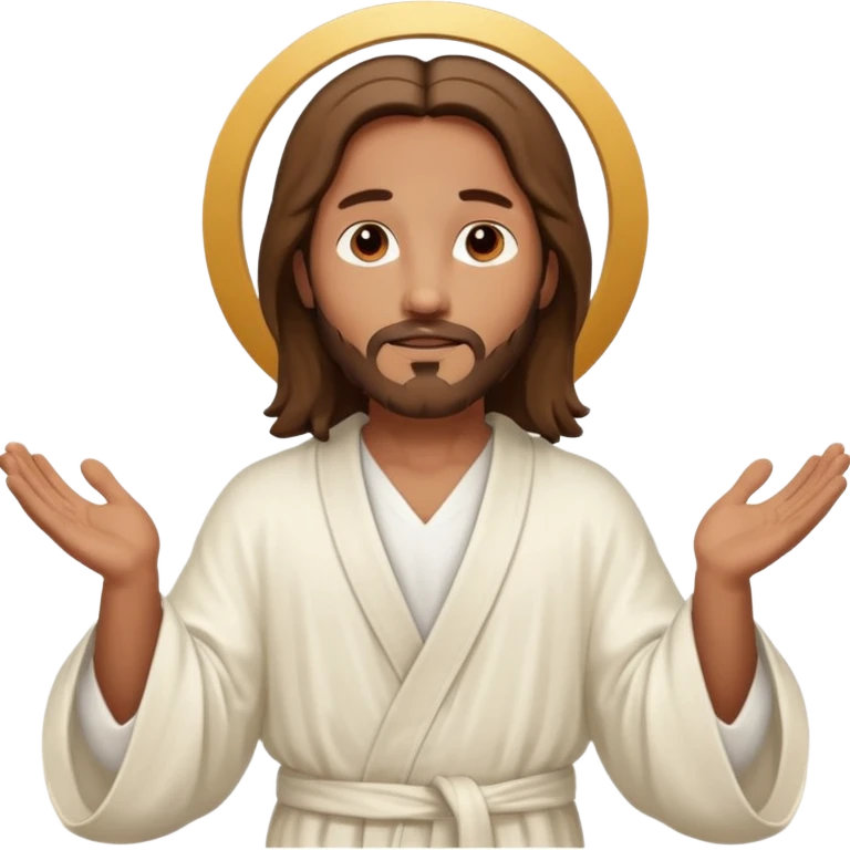 Jesus hands stretched out emoji