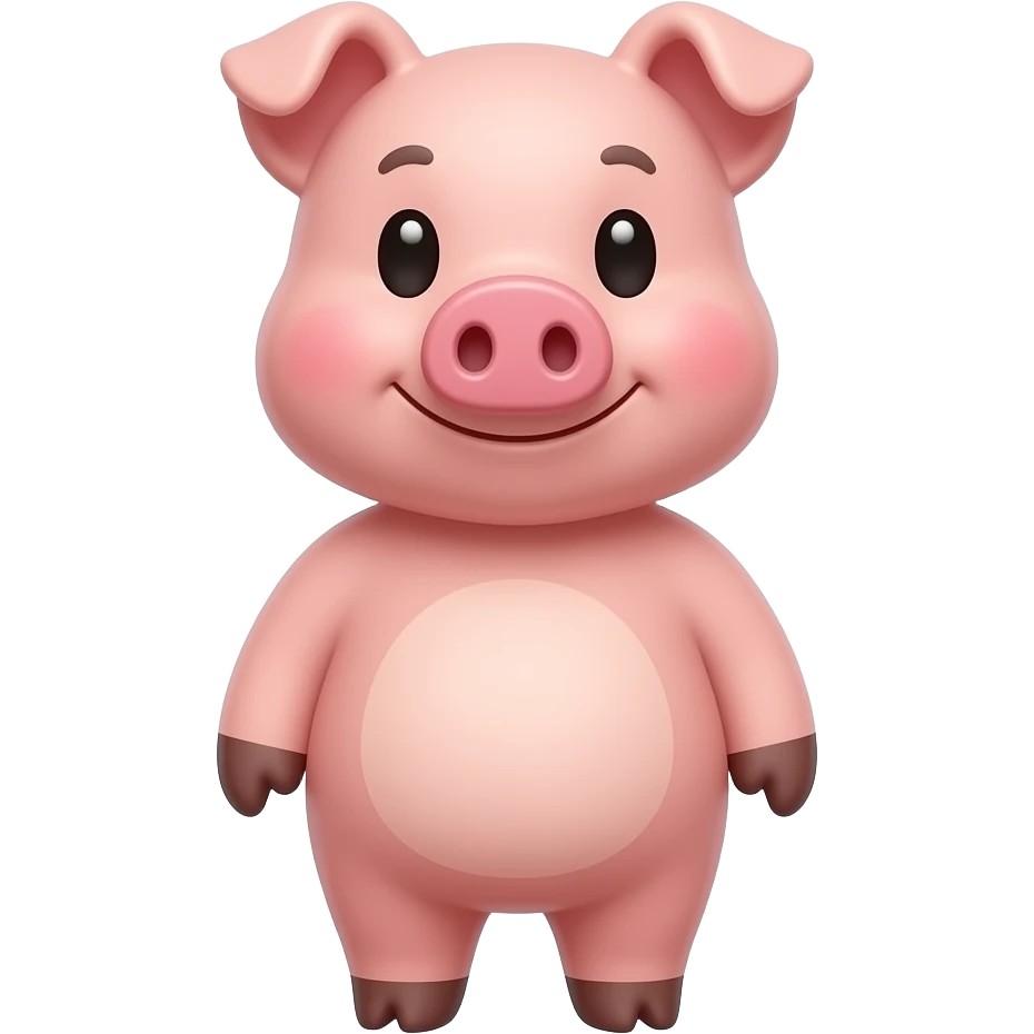 Cartoon pig emoji