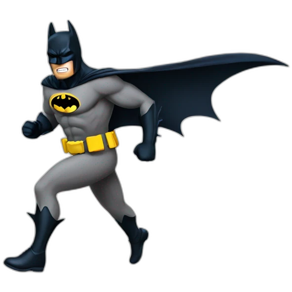 batman runing emoji