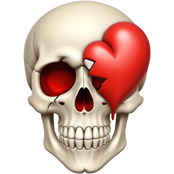 skull heart emoji