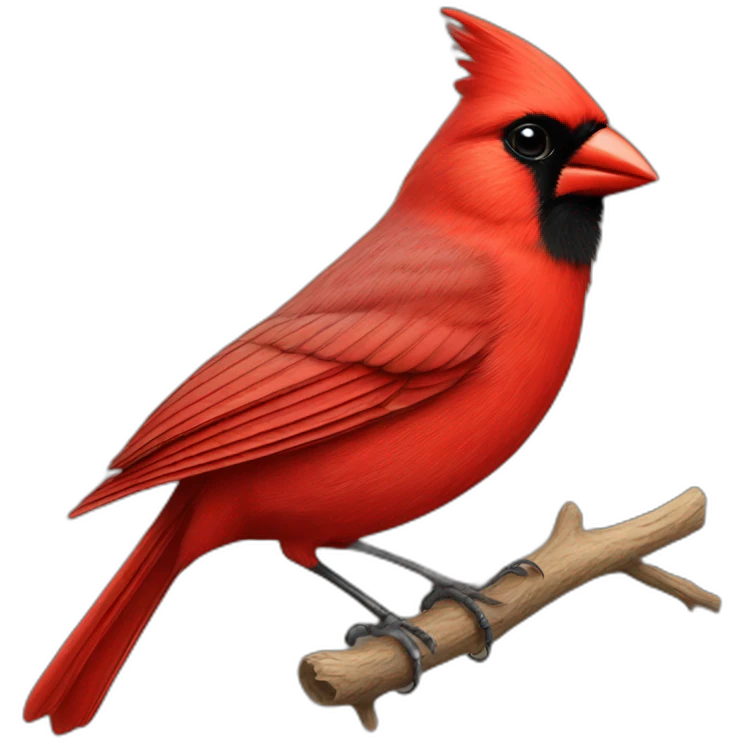Red cardinal emoji