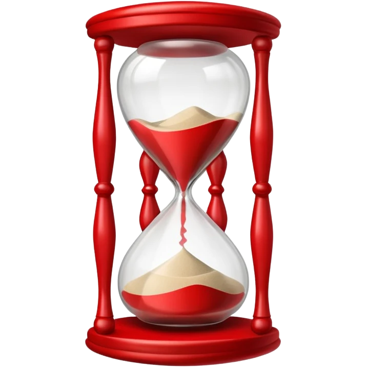red hourglass emoji
