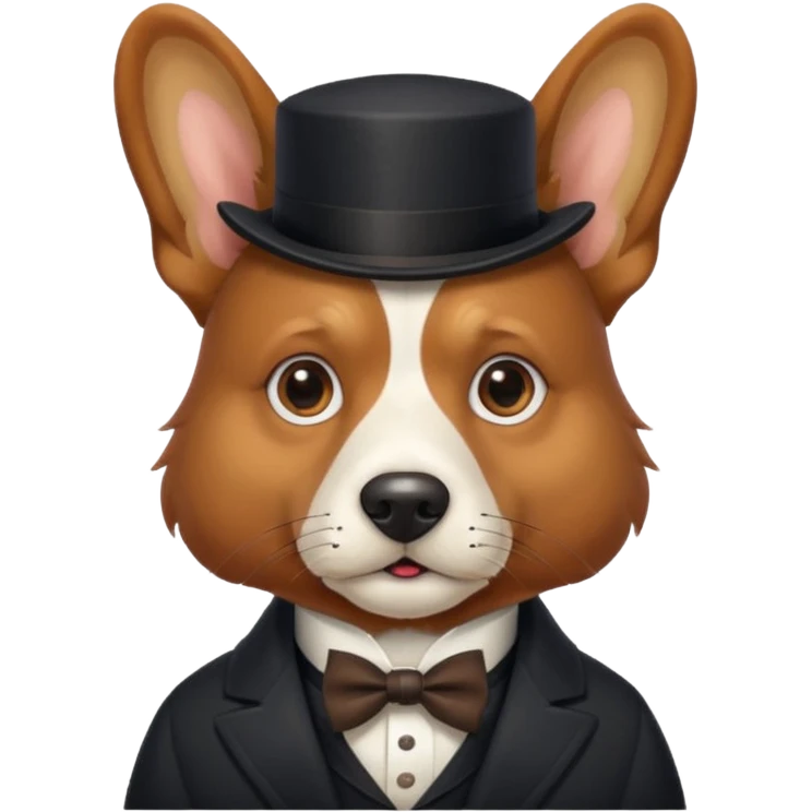 dog gentleman emoji
