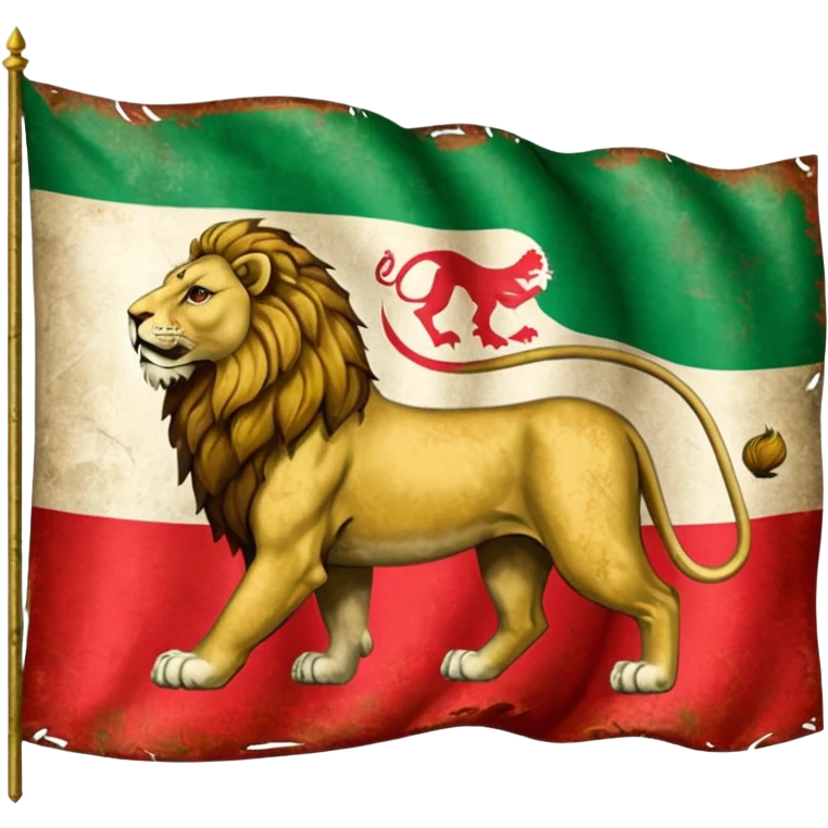 persia flag the old one with the lion emoji