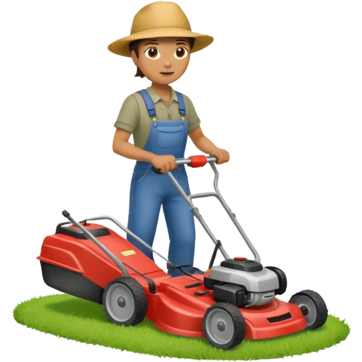 mowing the yard emoji