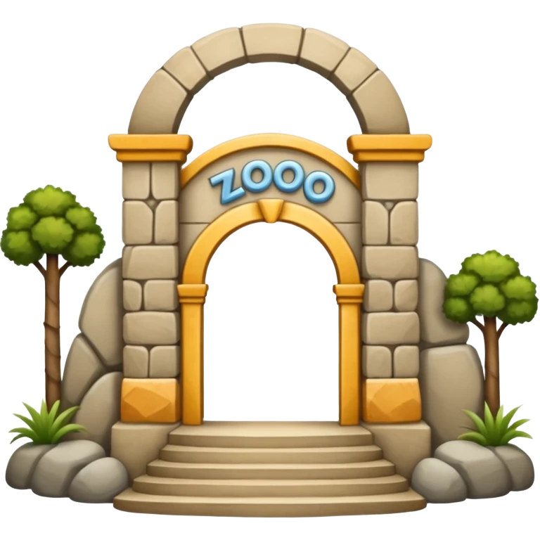 entrada de un zoo emoji