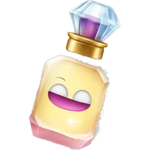 a perfume bottle with the sparkle emoji on it emoji