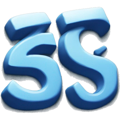 Numbers 26 In blue graffiti emoji