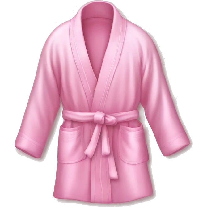 Light pink silk slippers and robe emoji