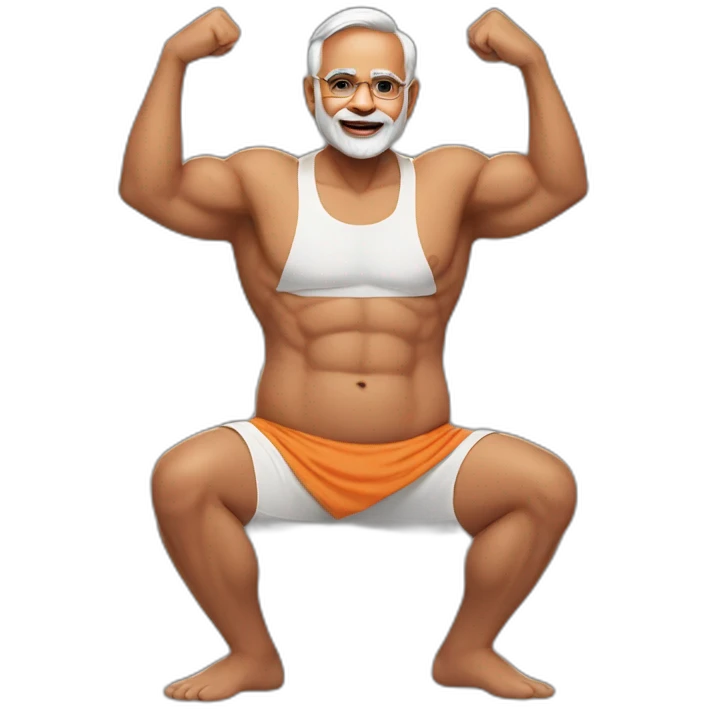 Modi six packs emoji