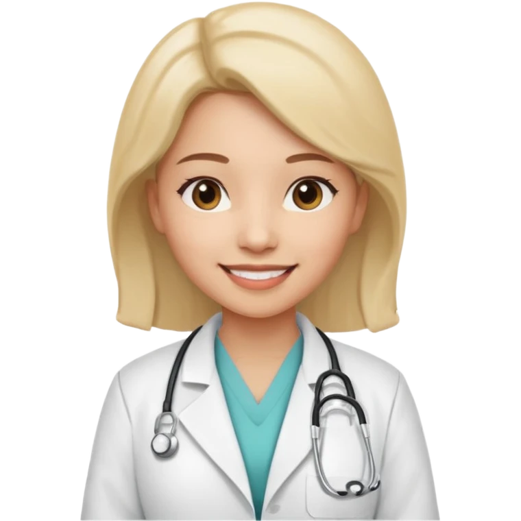 woman medic being accepted on a hospital emoji