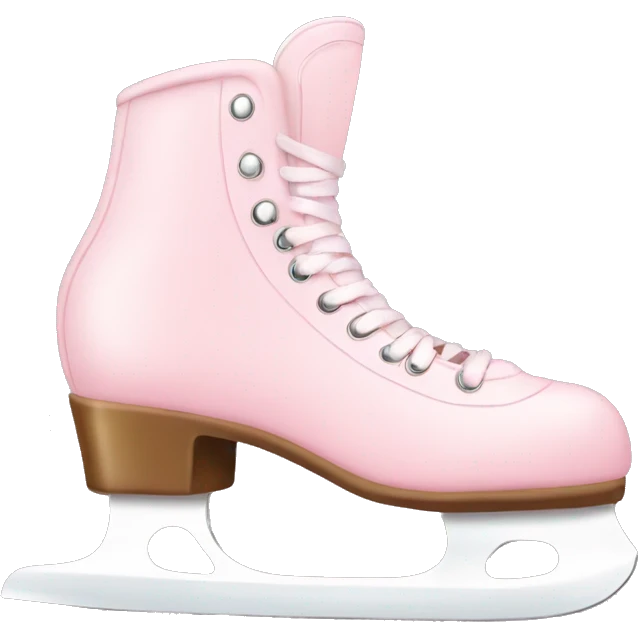 pastel pink ice skates emoji