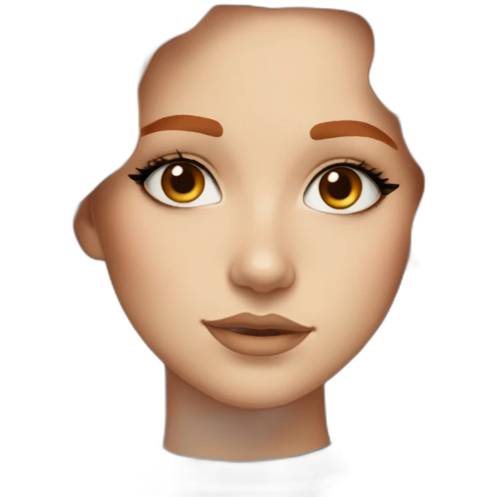 wavy-orange-hair-white-girl-eyeliner emoji