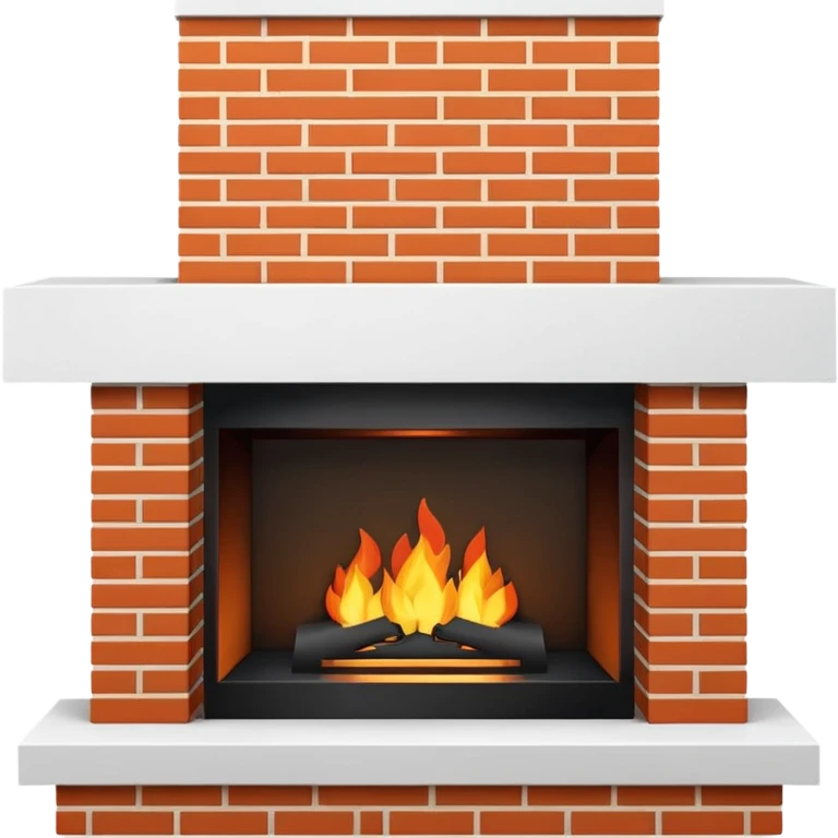Modern Minimal Fireplace emoji