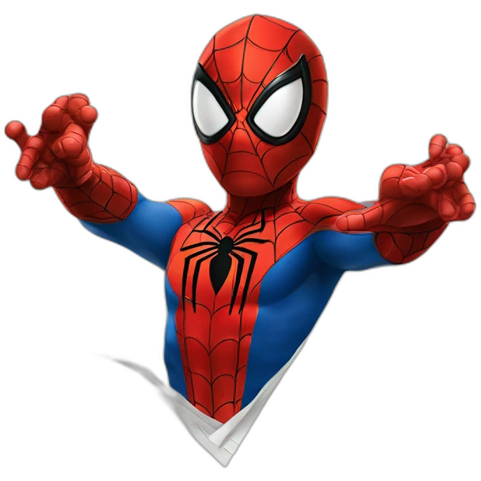 Spider Man avec une liasse de billet emoji