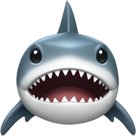 Shark wearing hoodie emoji