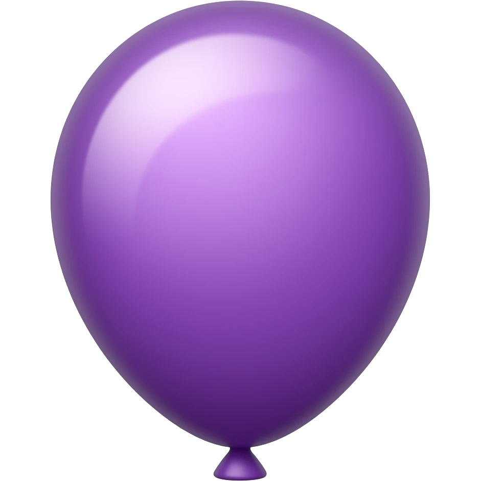 purple birthday balloon emoji