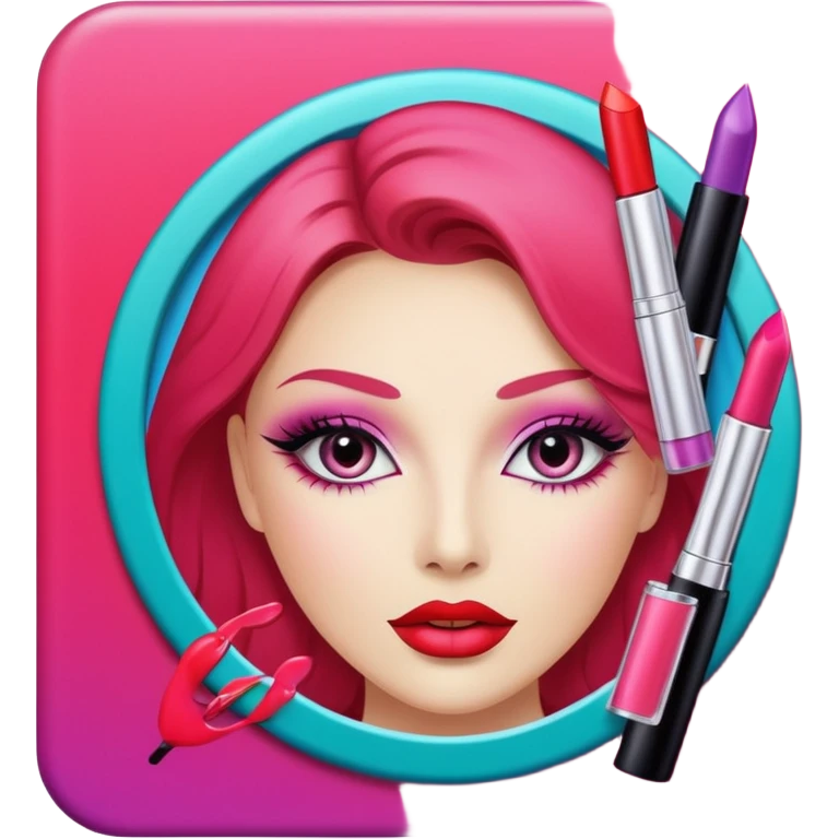 create an exclusive cosmetology advertising card template emoji