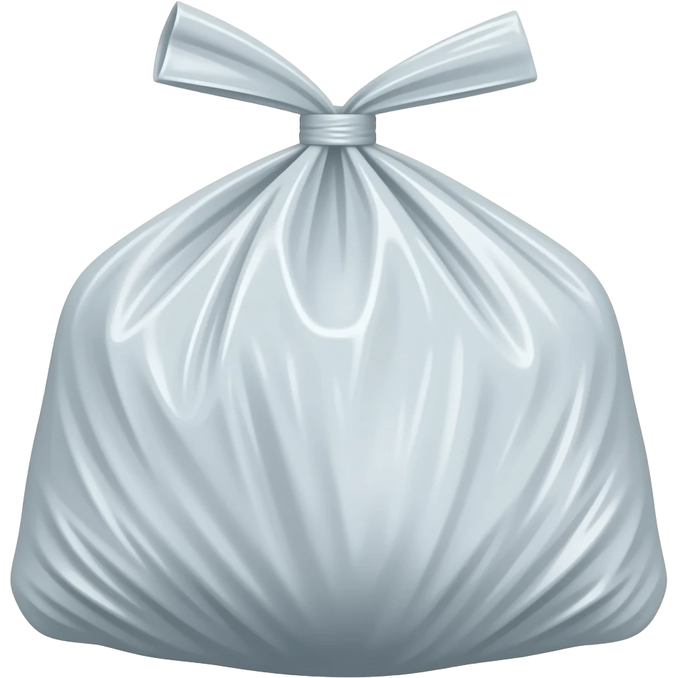 A plastic bag emoji