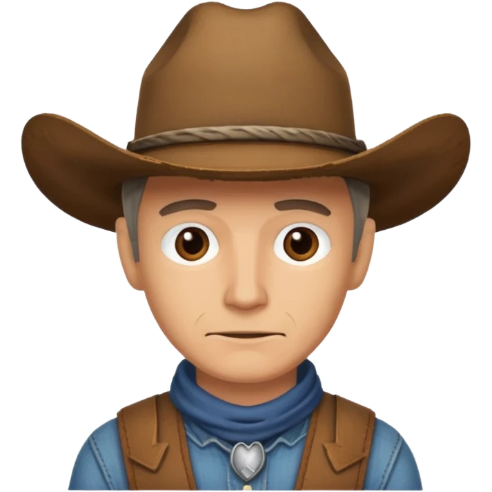COW BOY WITHOUT HAT emoji