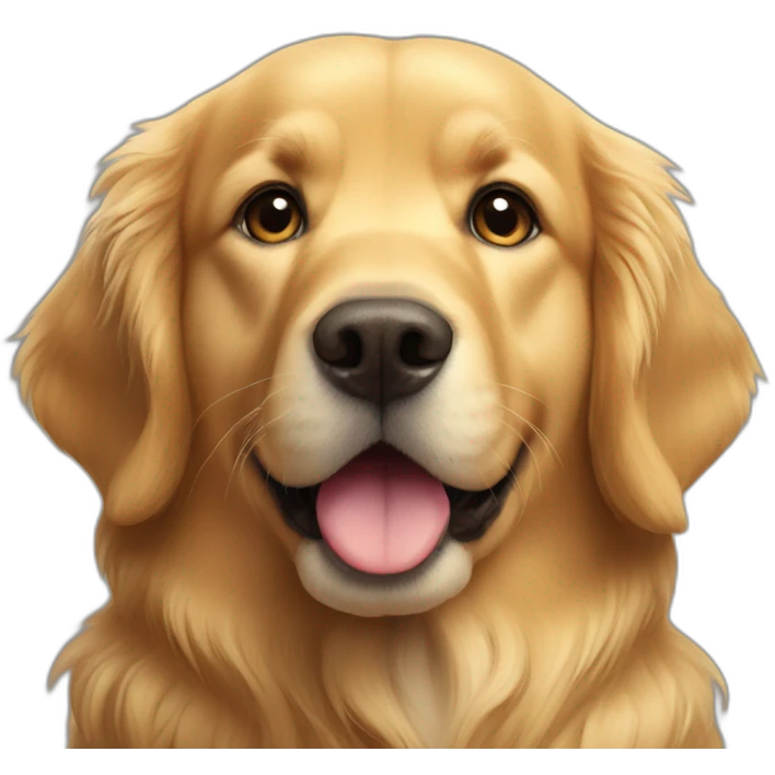 Golden retriever sit emoji
