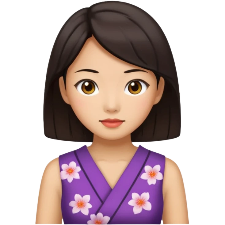 Asian women from japan wearing a dress emoji