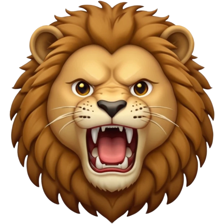 lion roaring hard emoji emoji