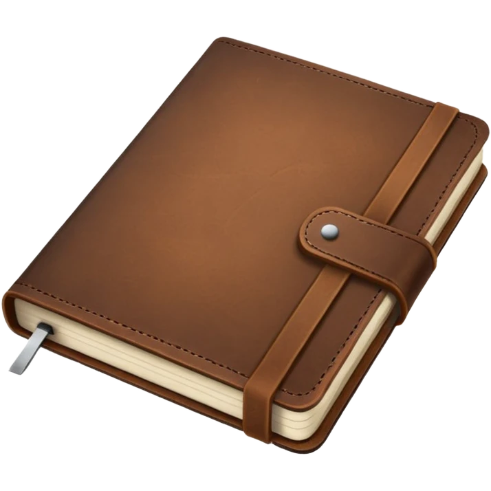 simple leather notebook emoji