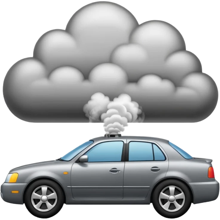 smoke coming out of a car silencer  emoji