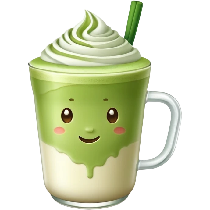 Matcha latte no spoon  emoji
