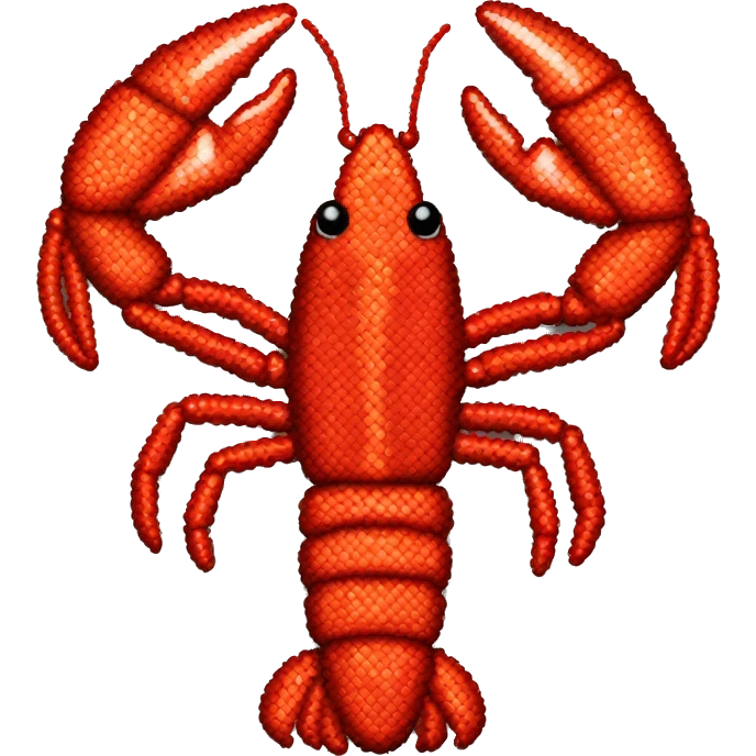 Lobster beaded  emoji